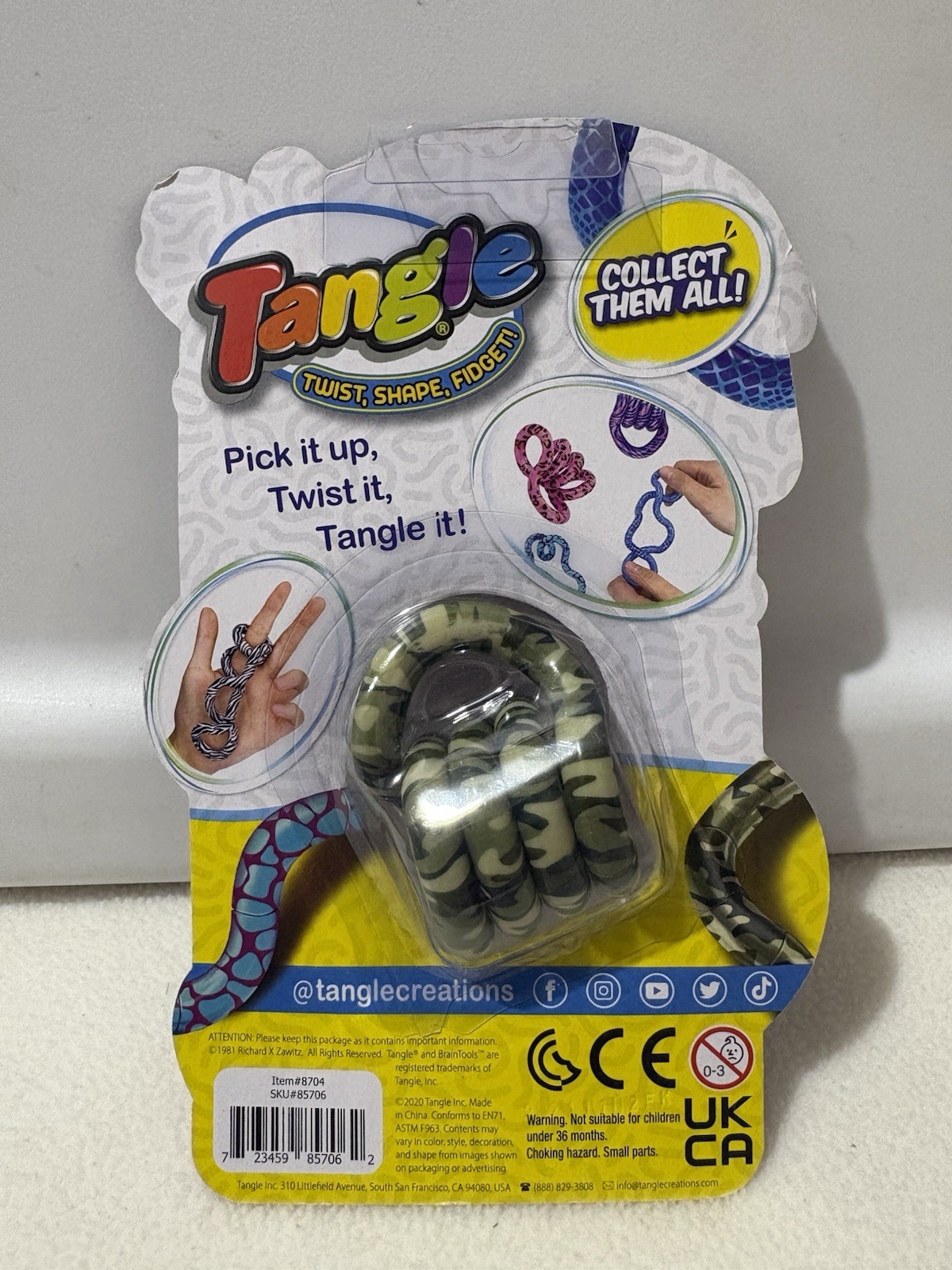 Tangle Wild Fidget Sensory Toy Relieve Stress Camo NEW Sealed