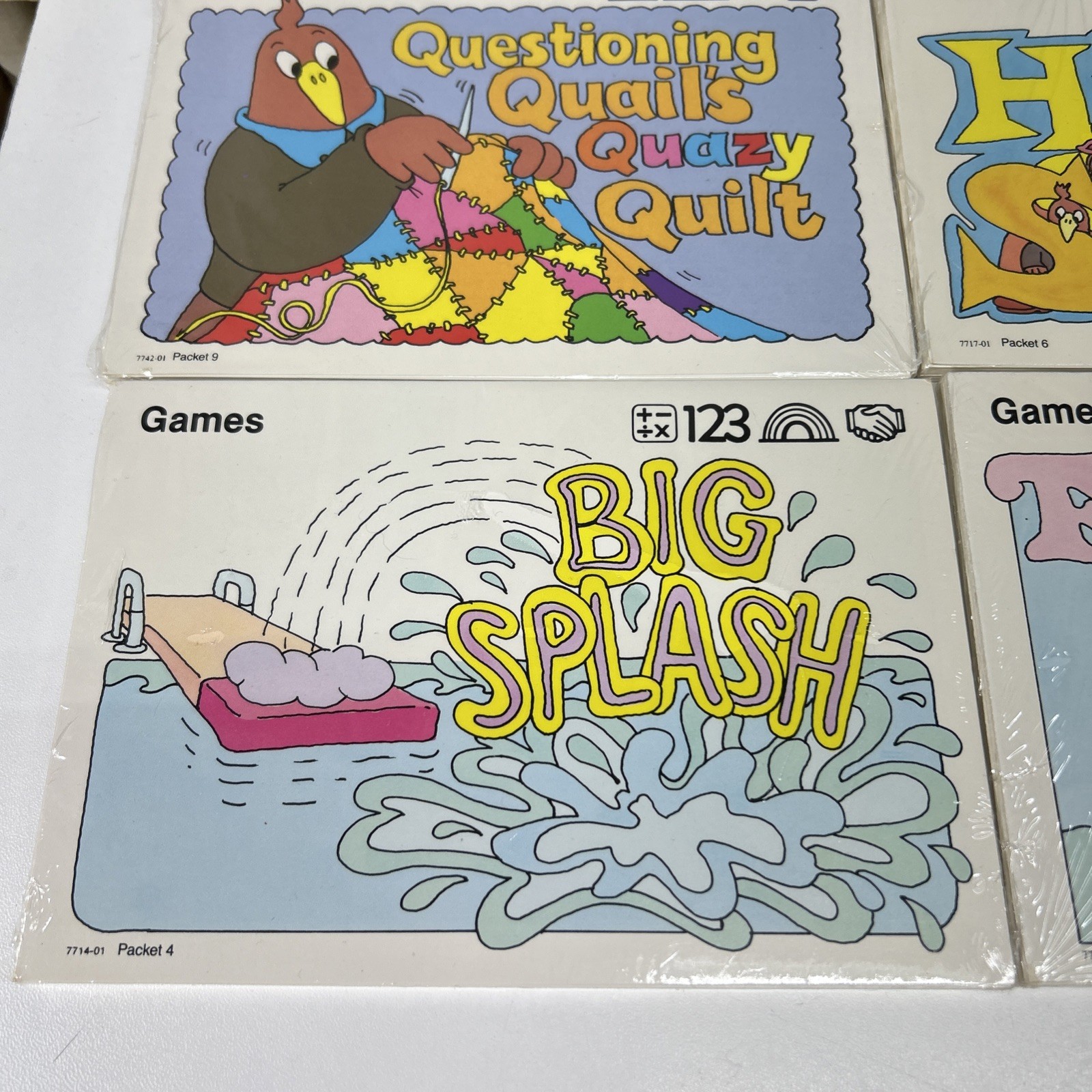 VTG Sweet Pickle Pre-school Program Learning Cards And Games Sealed Lot Of 6 Pkg