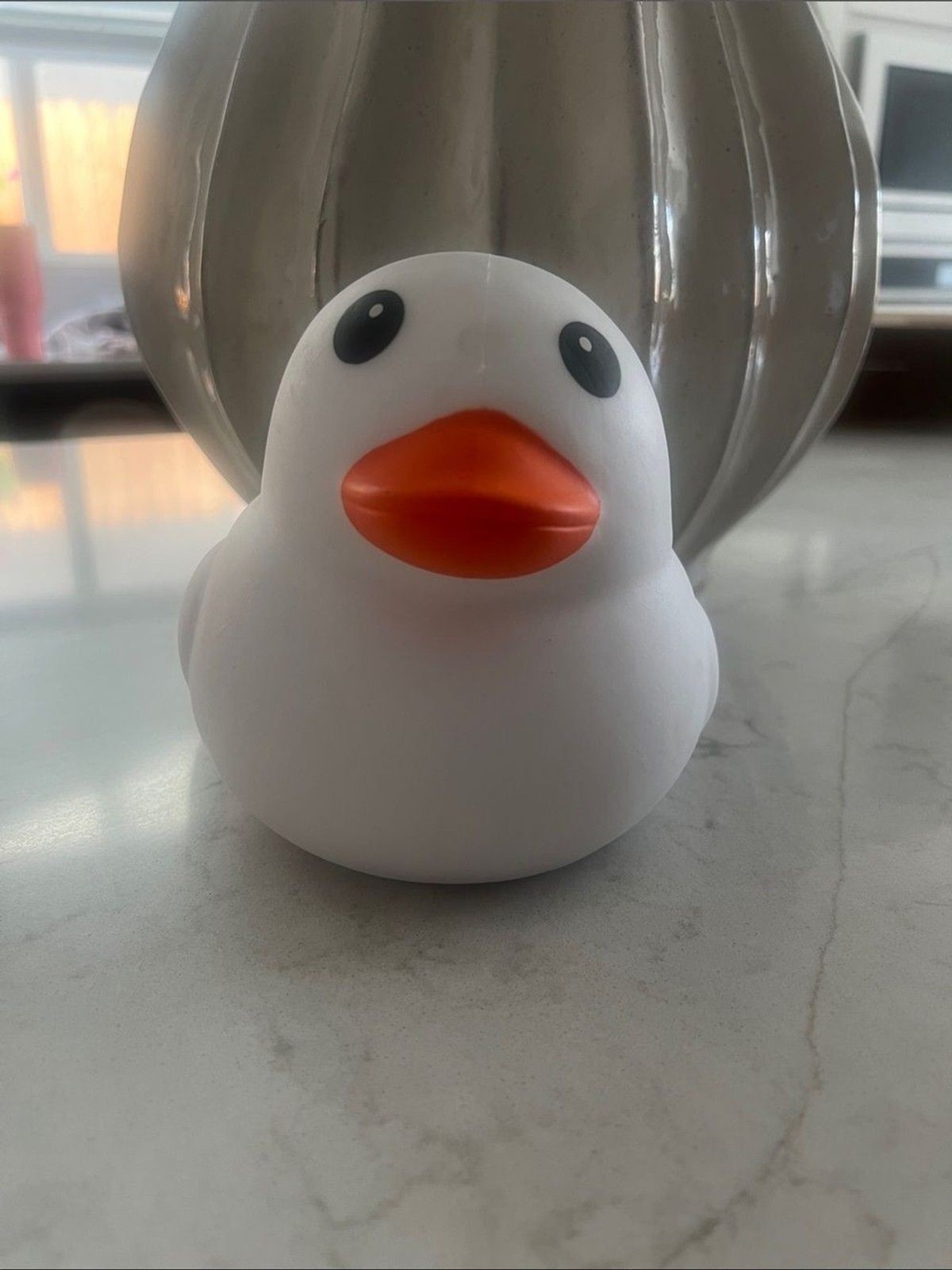 White Jumbo Squeezy Duck Sunny Days Squishy TikTok Viral Toy SHIPS TODAY!