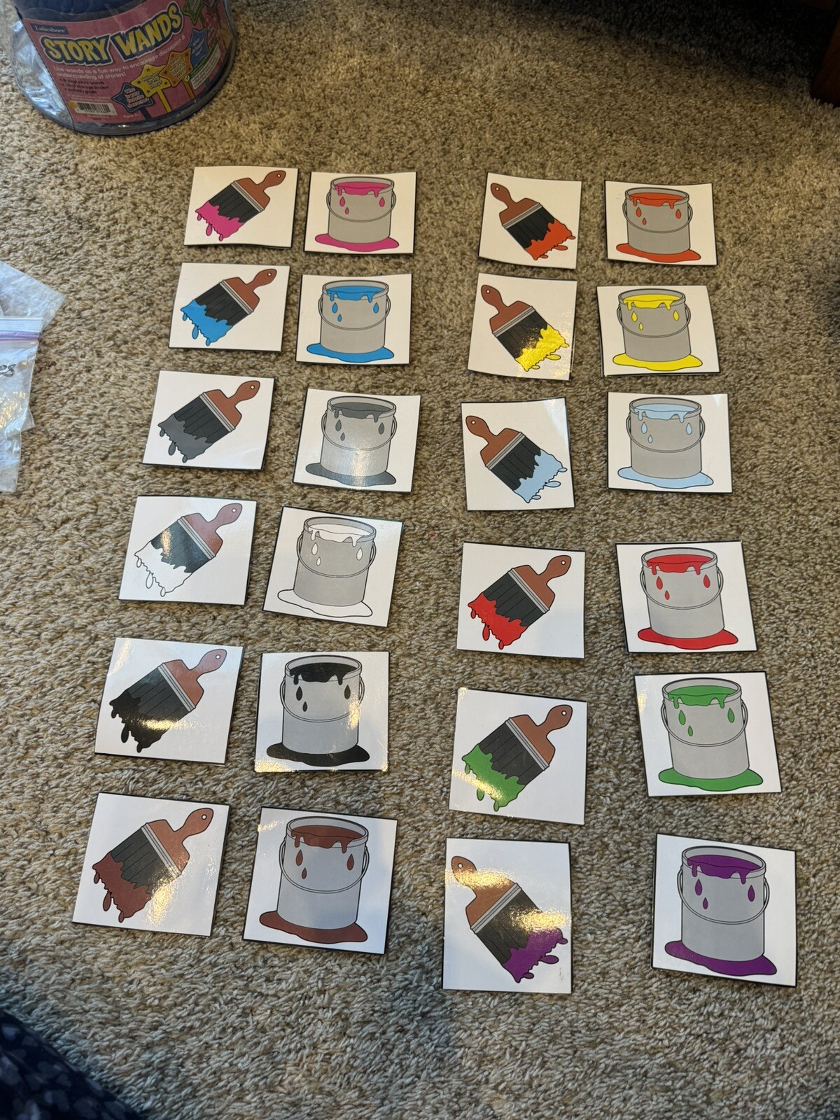 8 Diff PUZZLES: Match: Letters, Shapes, Colors Size, Rhyming Pict., Beg. Sound