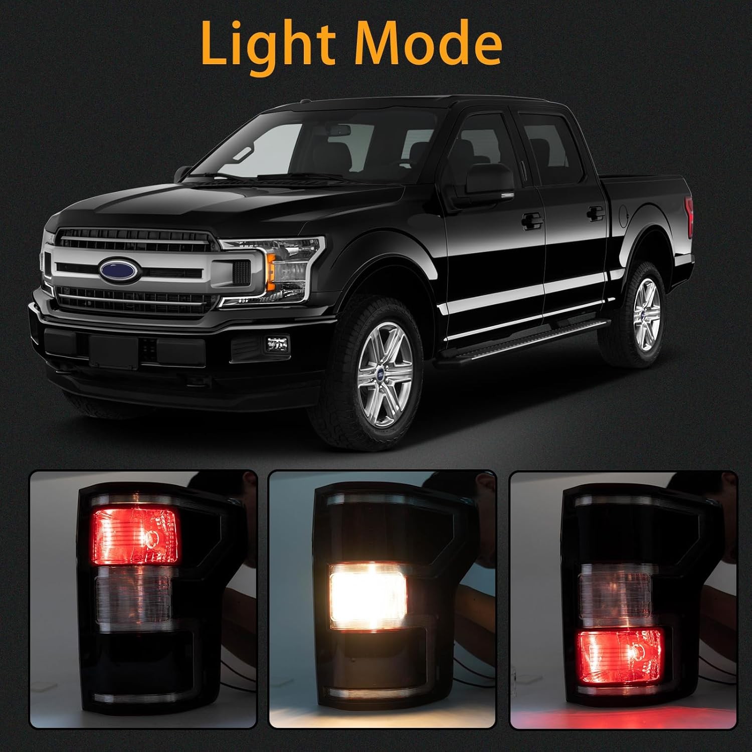 Halogen Tail Light Ford F150 2018-2020 Smoke