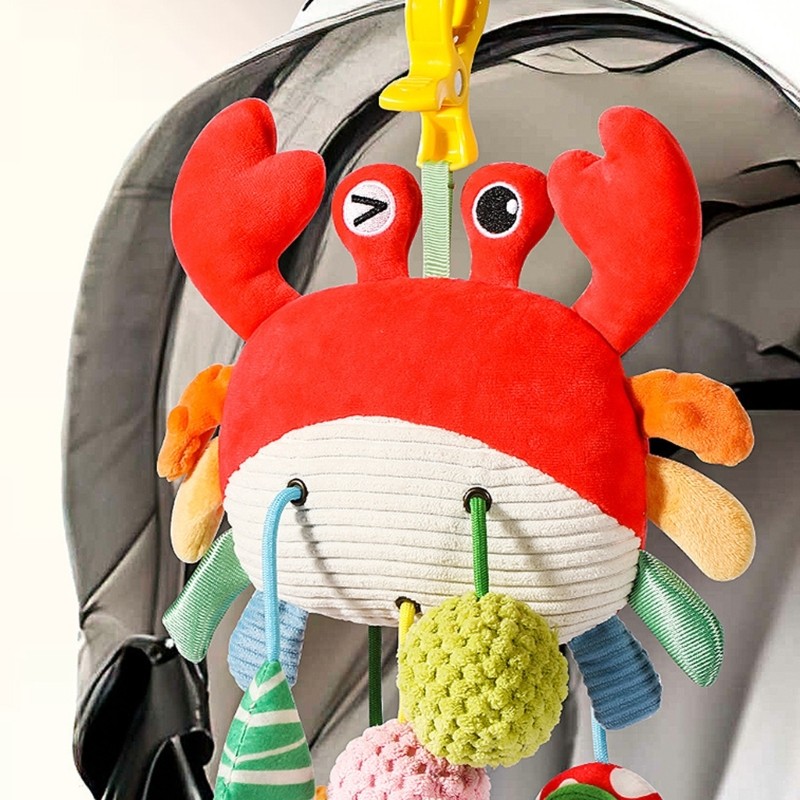 Bright Developmental Cloth Mobile Plaything Easy Installation Infant Visual