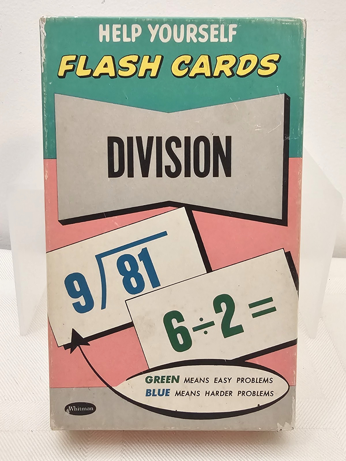Whitman HELP YOURSELF FLASH CARDS- DIVISION Complete With 84 Cards Vintage 1959