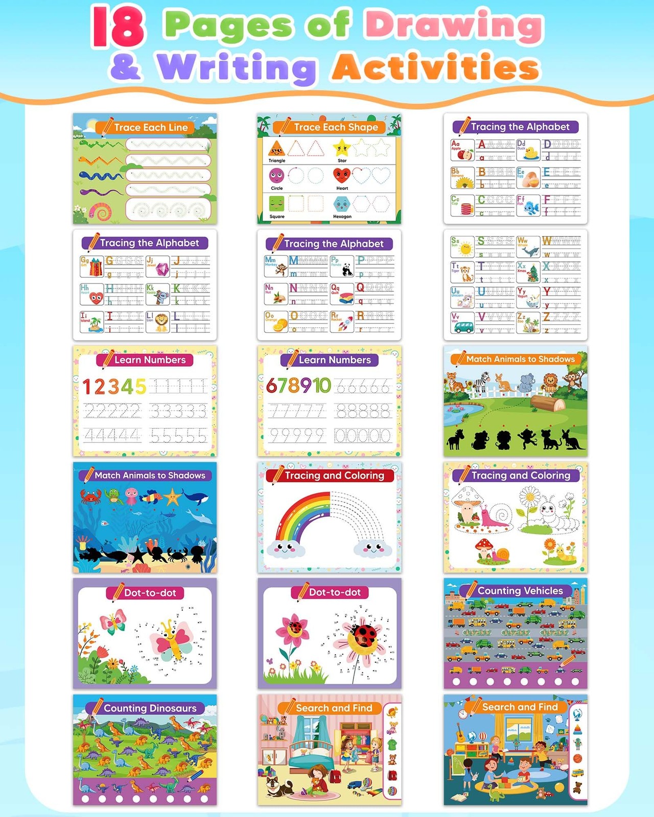 Toddler Busy Book Preschool Learning Activities, Montessori Educational Toys …