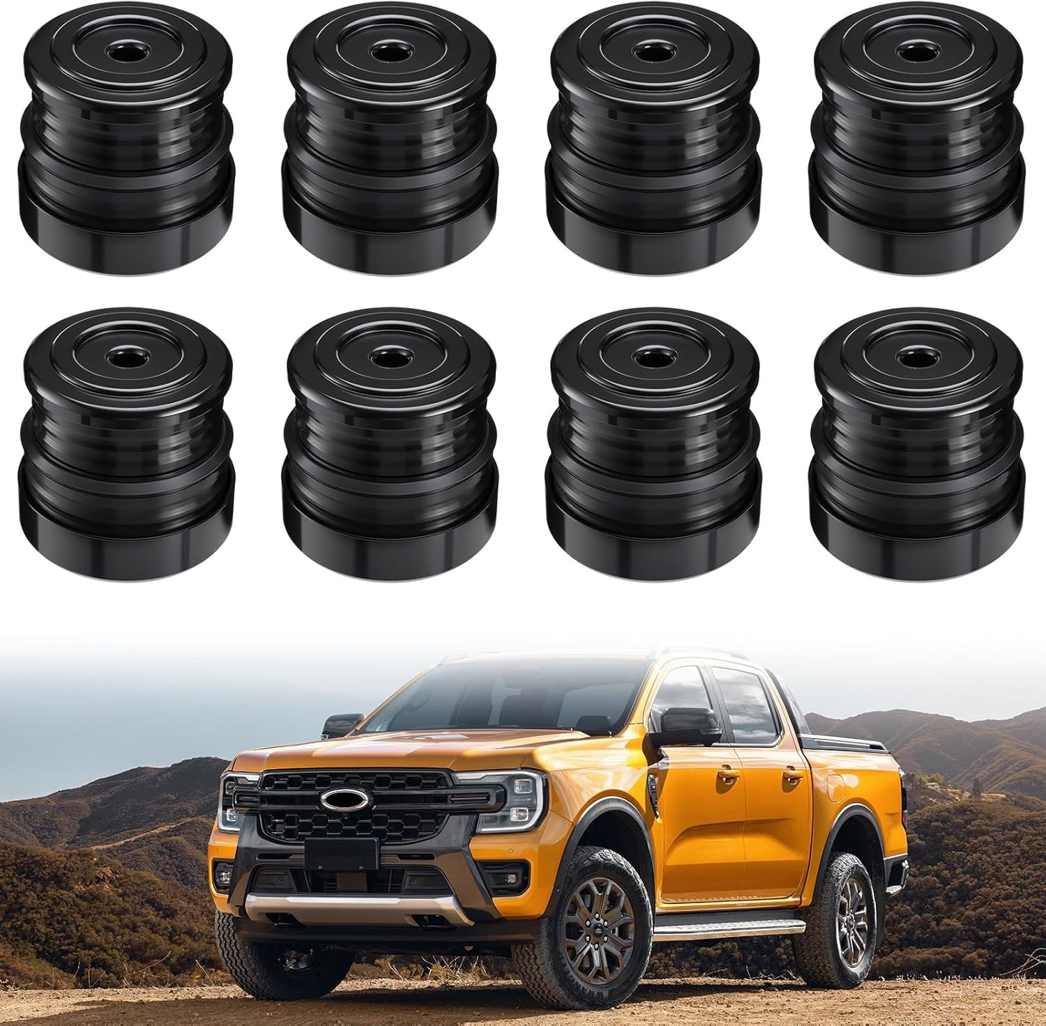 Silicone Body Mount Bushings Kit – Compatible with Ford F-250/F-350 2008-2016 Cr
