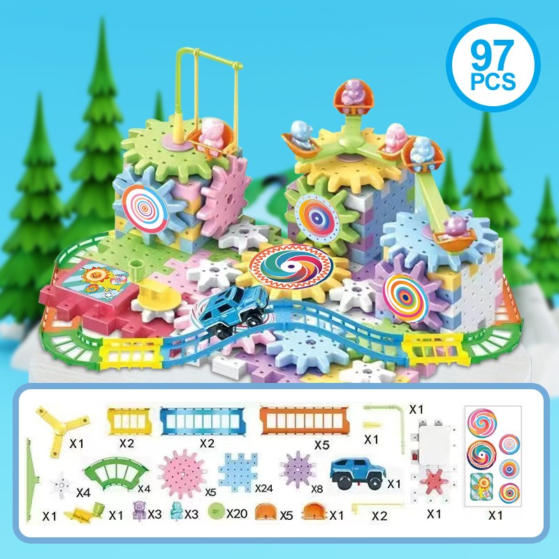 DIY Mechanical Gears, Educational Building Blocks Toys, Interactive Toys, DIY