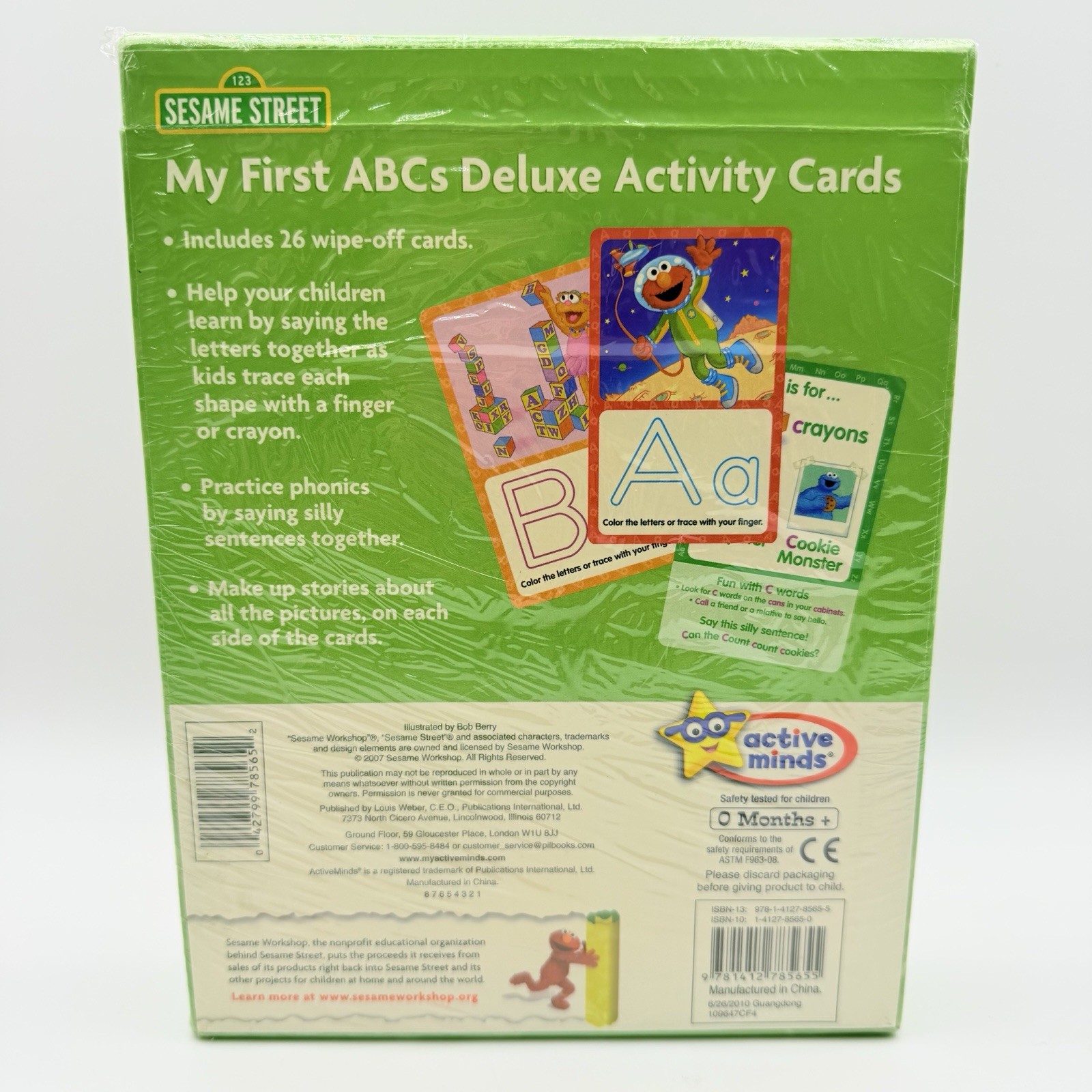 Sesame Street My First ABCs Deluxe Activity Flashcards SEALED 2007 Vintage Elmo