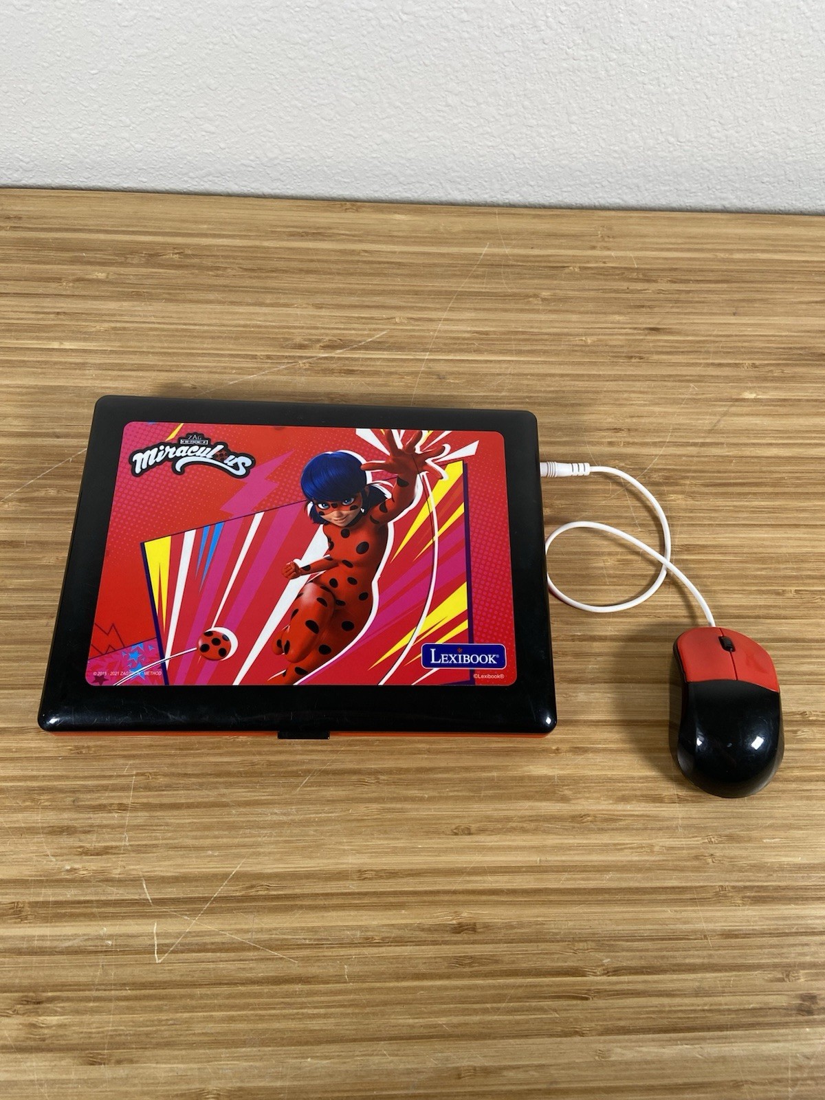Lexibook Miraculous Ladybug Bilingual Laptop Toy Mouse English Spanish Espanol