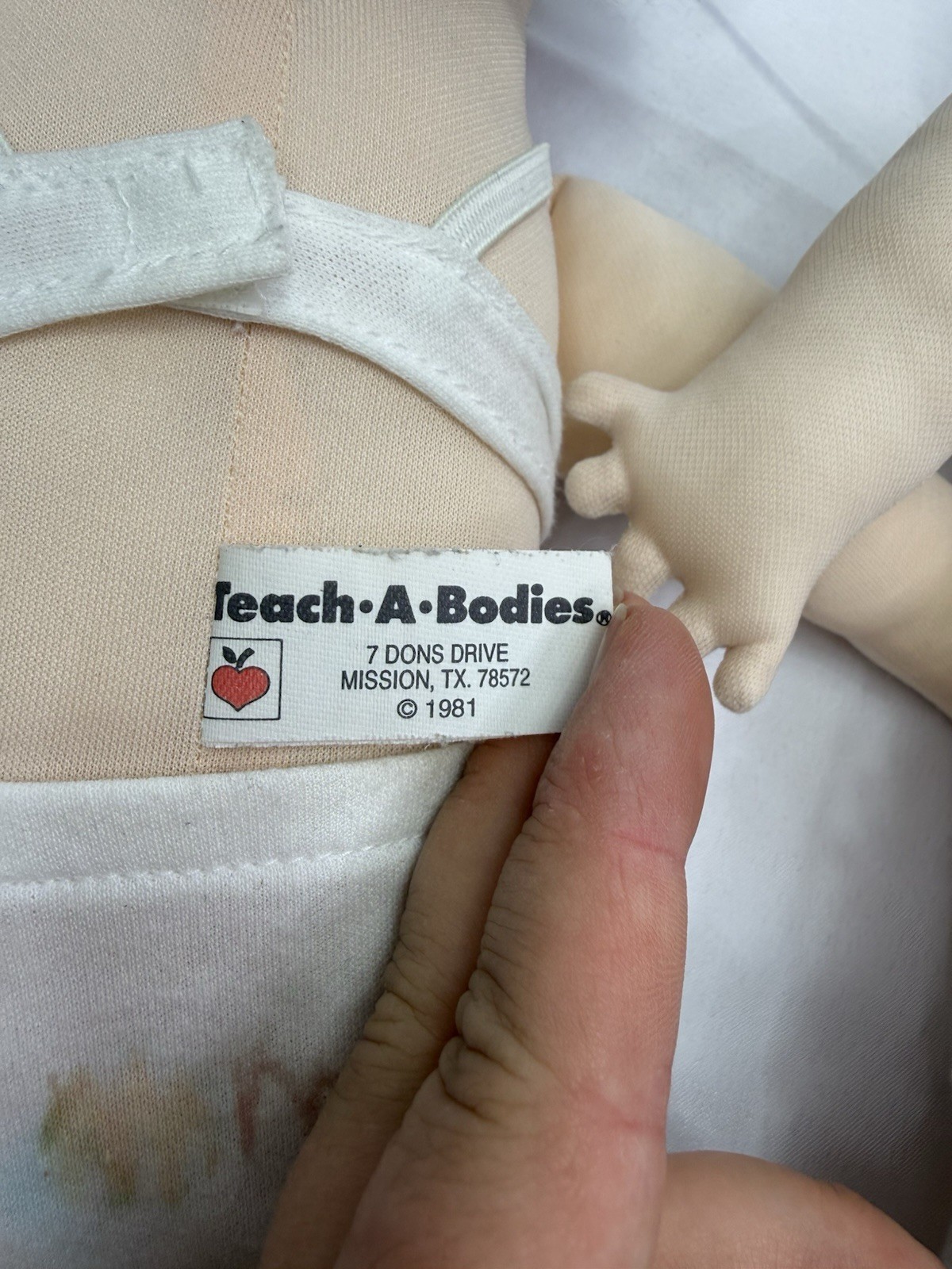 Vintage Teach A Bodies Man And Woman Anatomically Correct Plush Dolls W/clothes