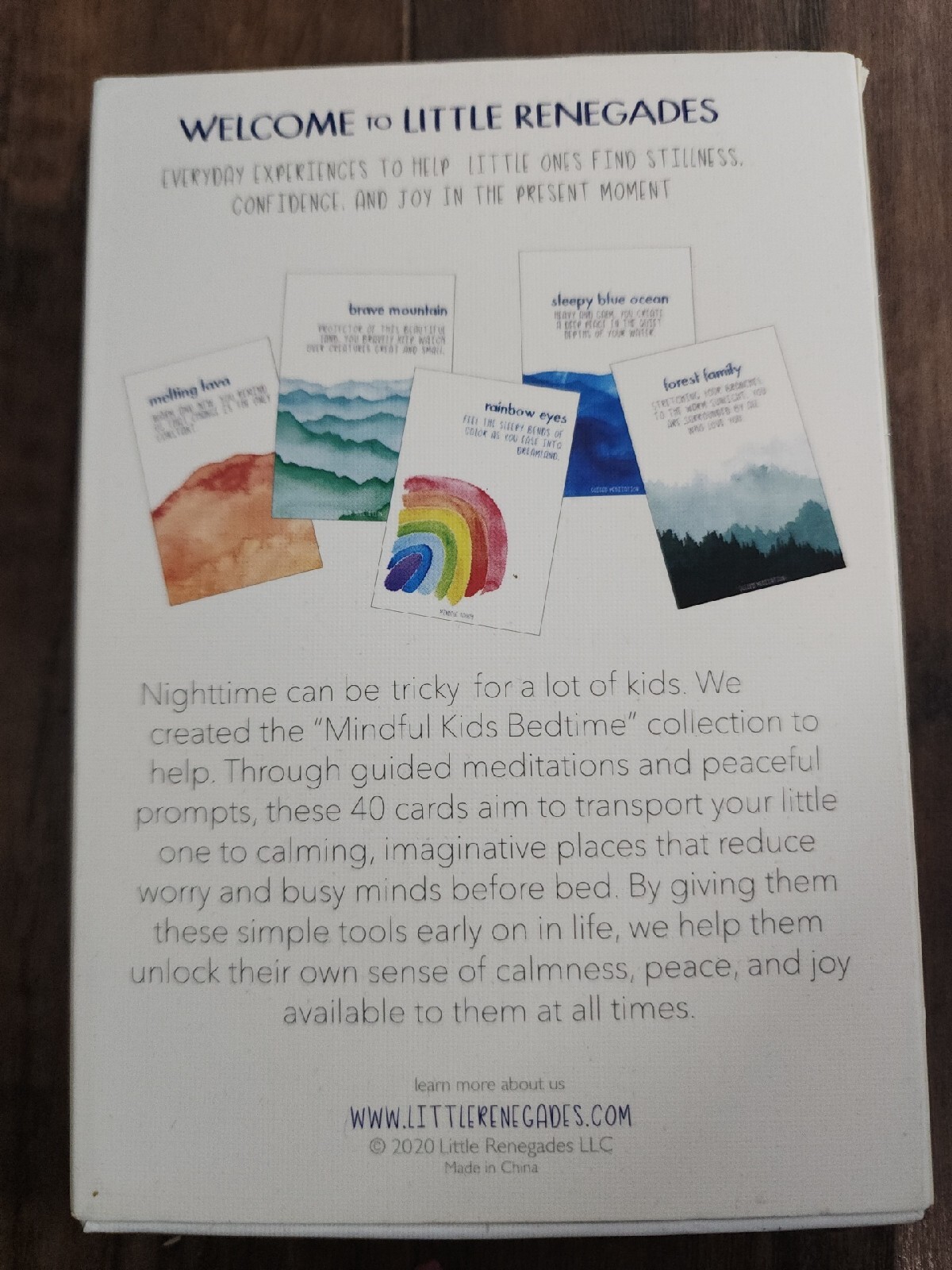 Little Renegades Mindful Kids BEDTIME “Guided Meditations & Peaceful Prompts”