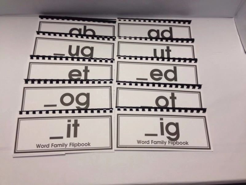 Word Family Flip Books – Set of 12 – Kit One