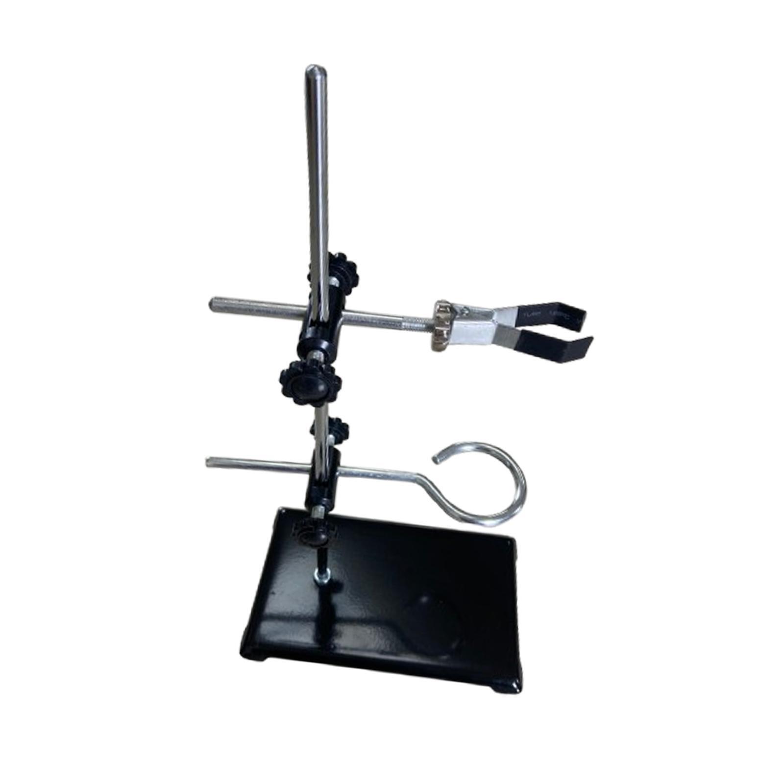 Laboratory Stands Support Science Experiment Metalware Set with Rings Clamp