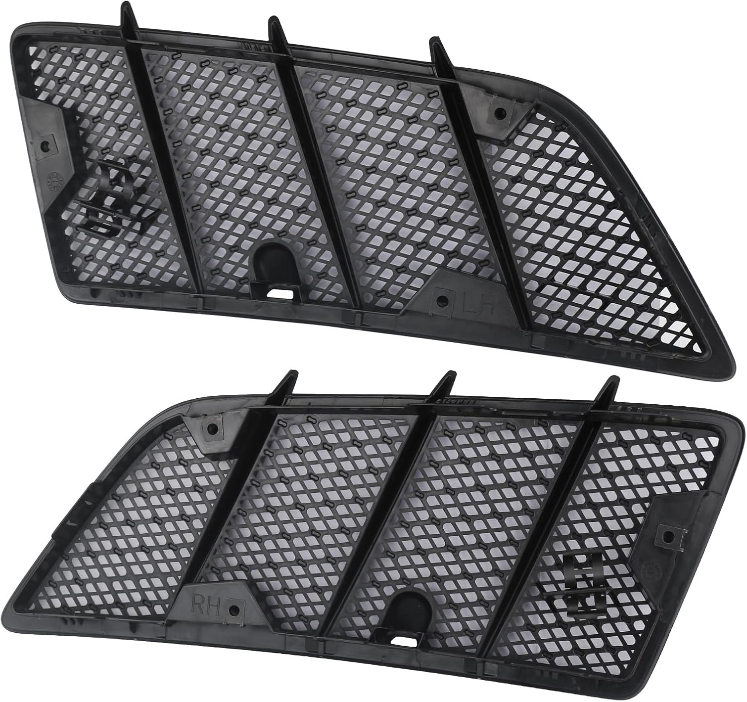 Pair Hood Air Vent Grille Cover Compatible with 2008-2011 Mercedes Benz W164 W16