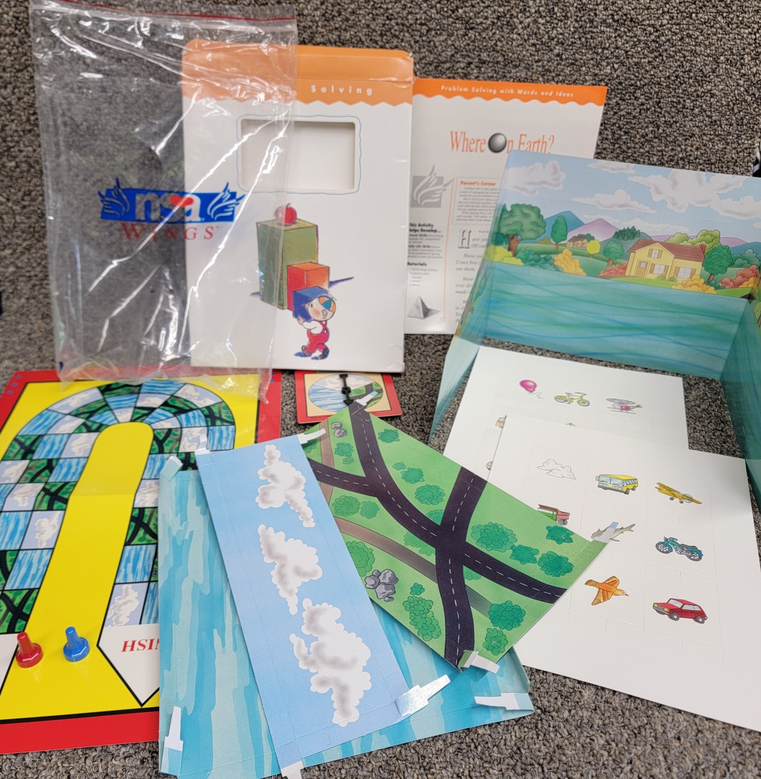 Vtg Where On Earth – Problem Solving Game By NSA Wings Personal Learning System
