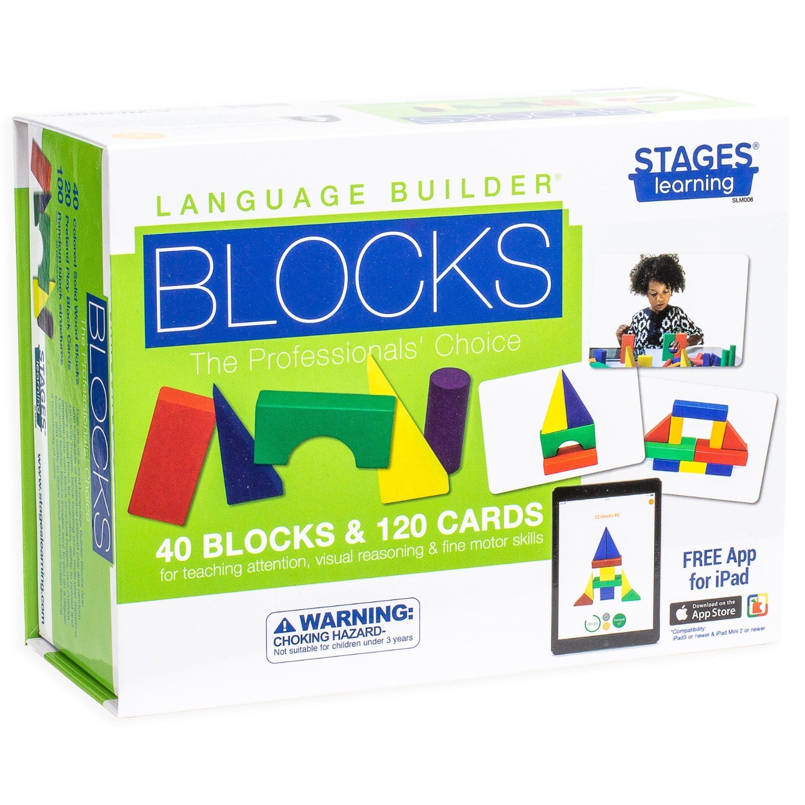 Stages Learning Language Builder BLOCKS Curriculum Kit, 40 Blocks & 120 Cards