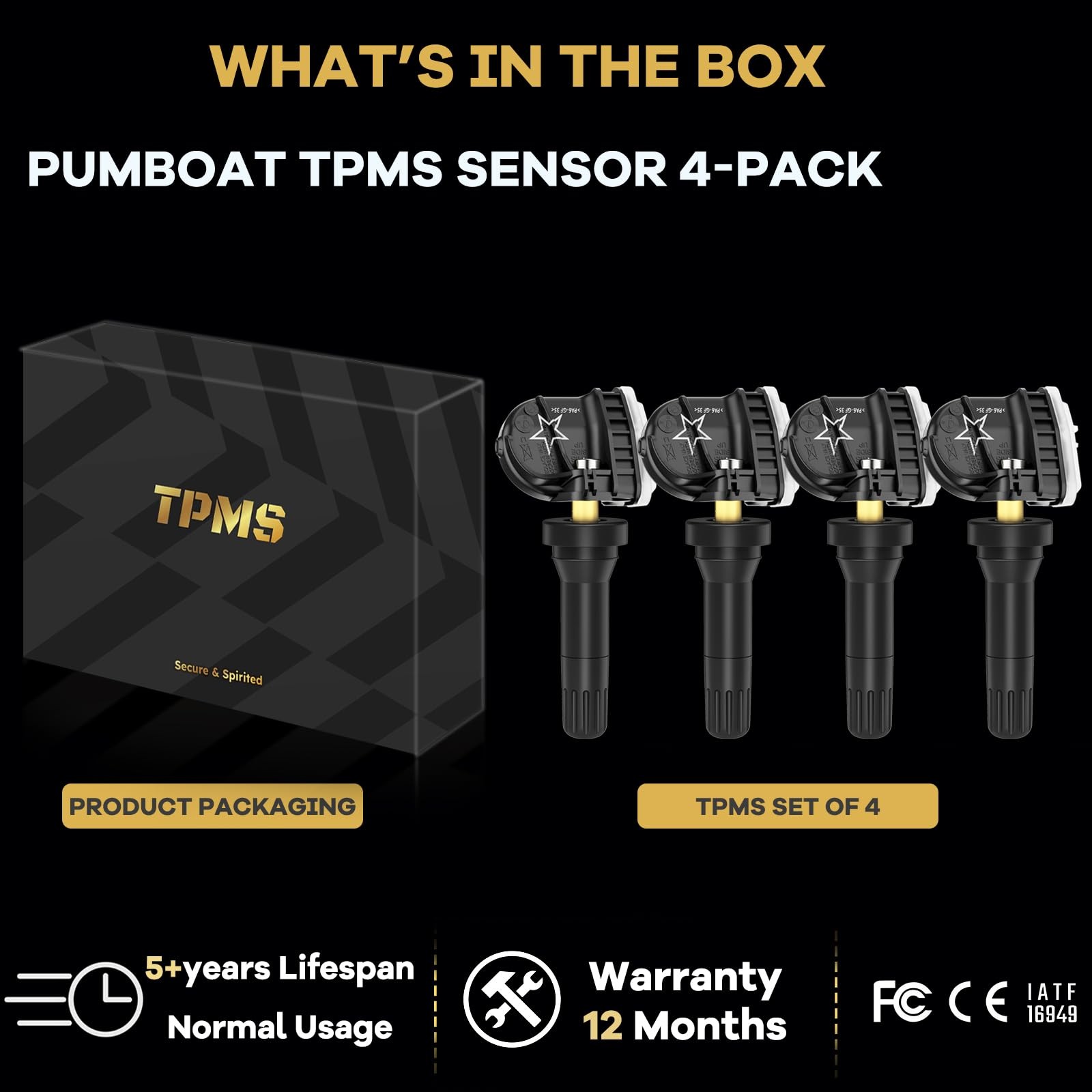 PUMBOAT 315MHz TPMS Silverado/Equinox/Tahoe/Escalade