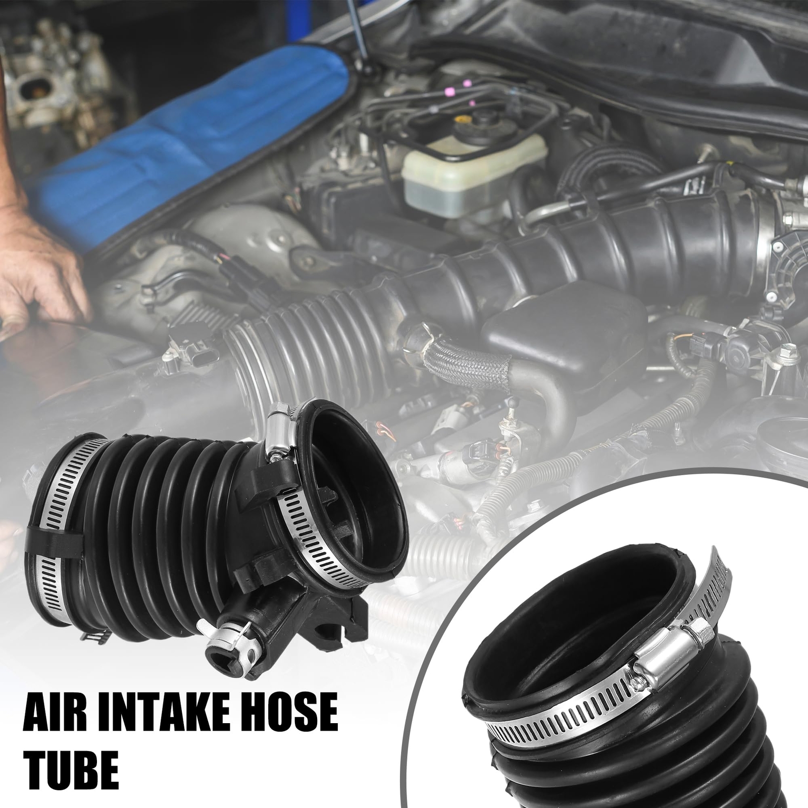Air Cleaner Intake Hose Tube with Clamps 17225-R1A-A01 – Car Engine Filter Ai…