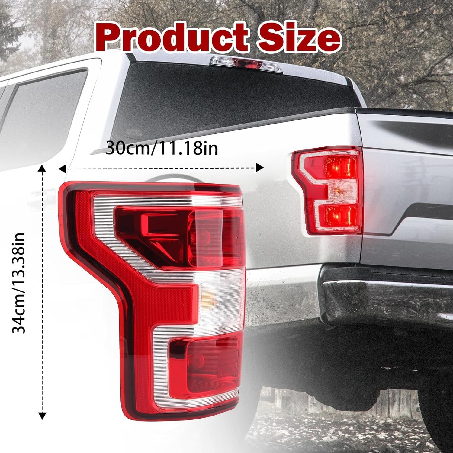 Brake Tail Light Rear Lamp For Ford F150 F-150 2018 2019 2020 (Left Driver Sid..