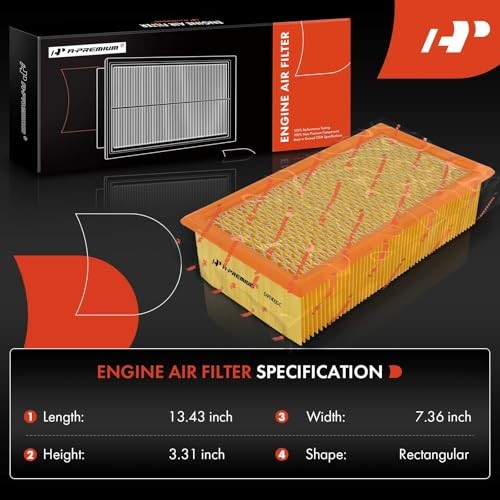 Engine Air Filter Compatible with Ford F-250 F-350 F-450 F-550 Super Duty