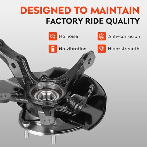 Front Right Steering Knuckle & Wheel Bearing Hub Assembly for Honda Civic 2012