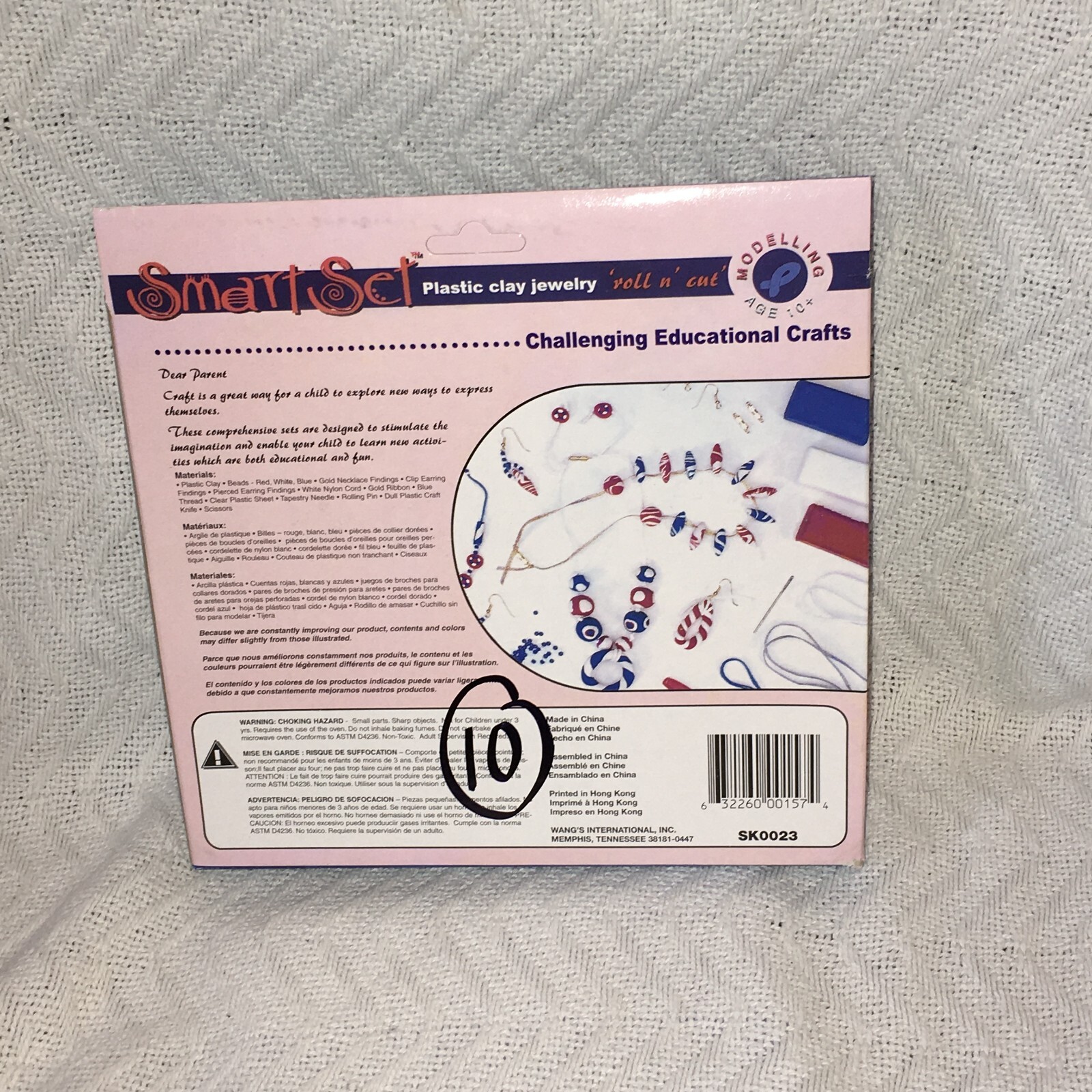 Smart Set Challenging Educational Crafts Plastic Clay Jewelry Brand New Box