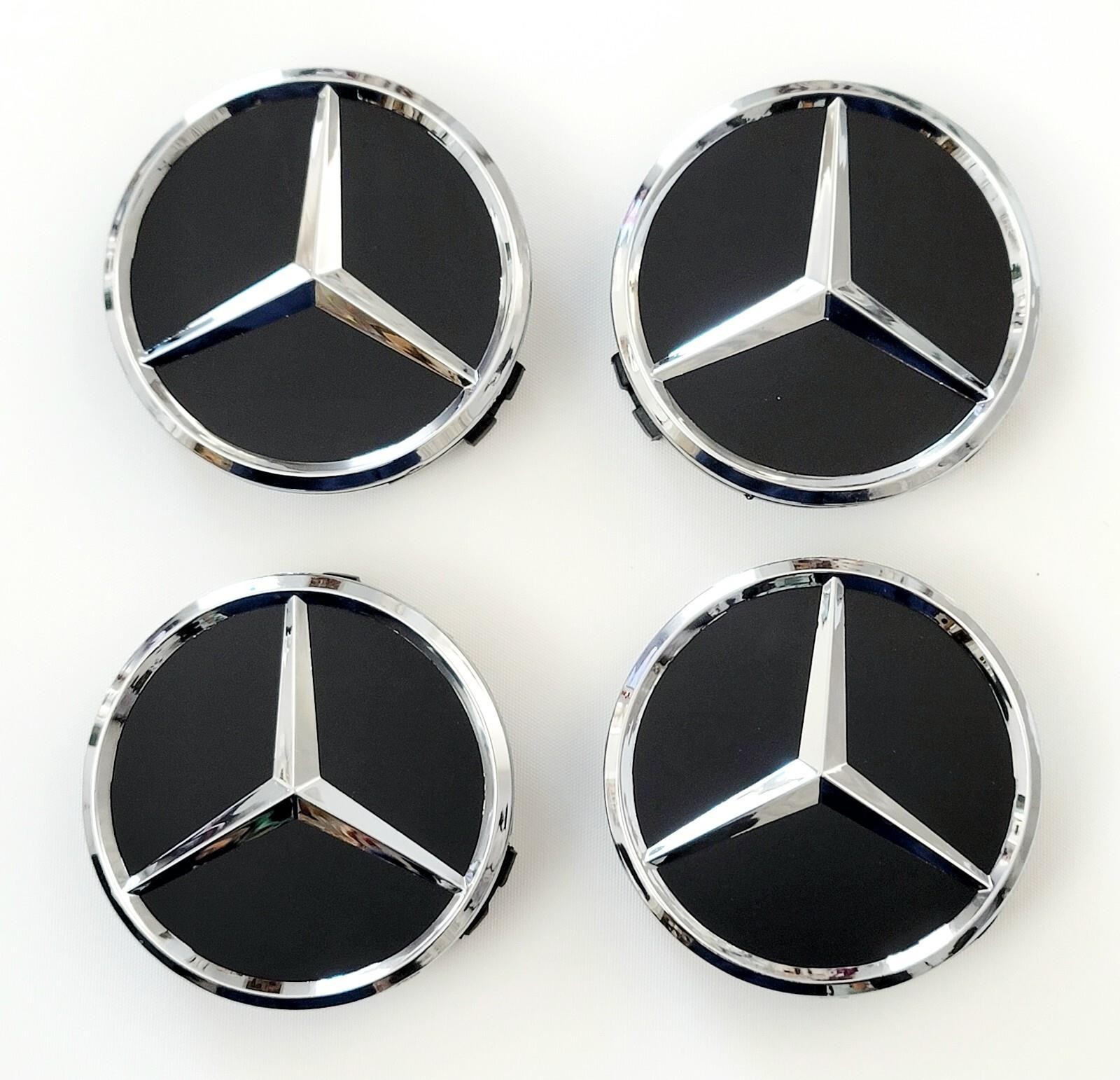 4 PACK NON OEM Hubcaps Replacement For Mercedes Benz Center Cap Logo GL GLS SL