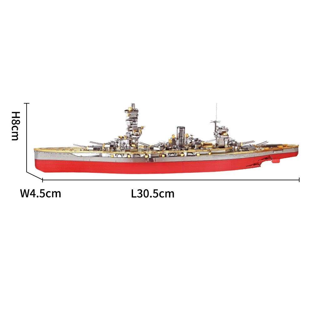 3D Metal Puzzle Battleship Model Building Kits Boat Teens Brain Teaser Gift
