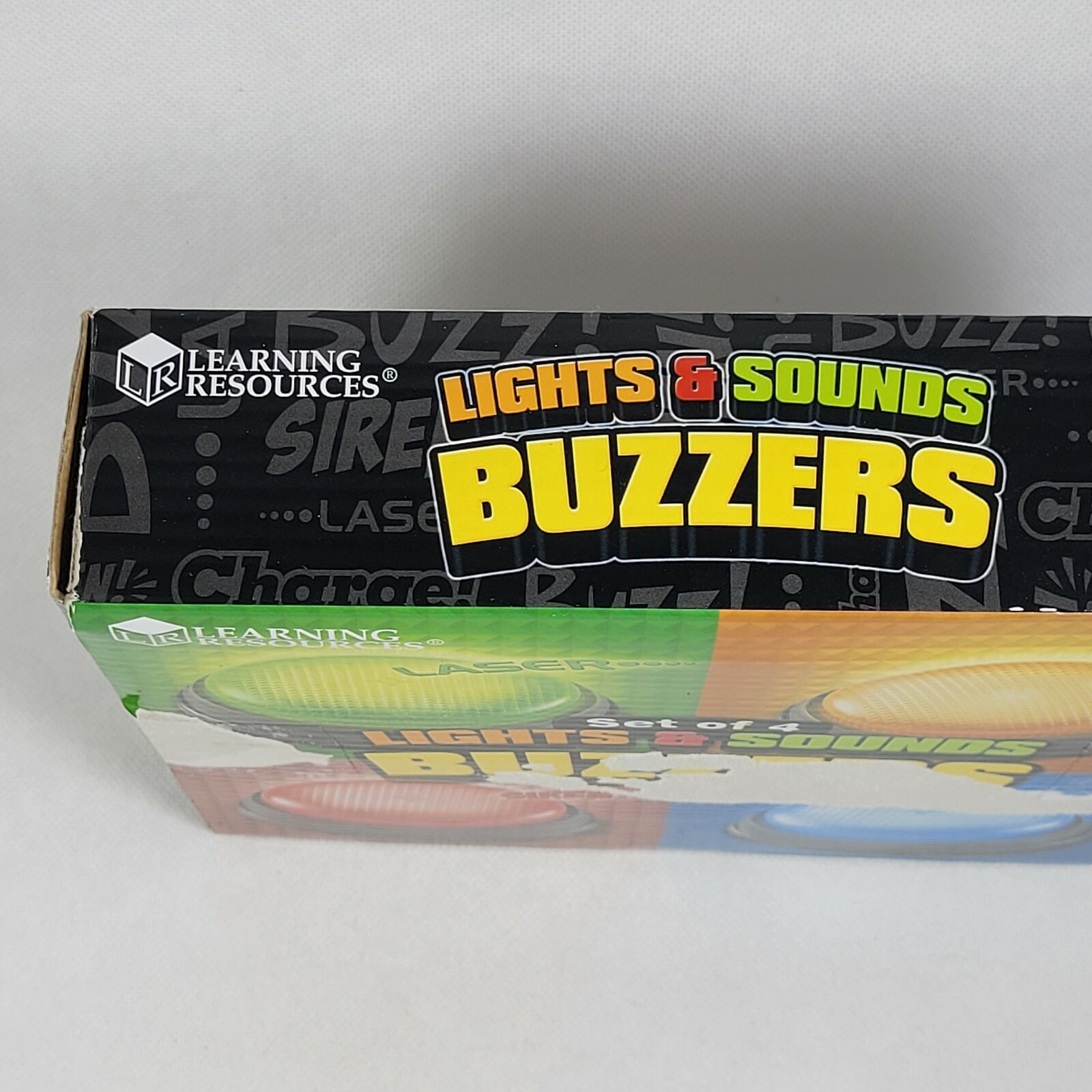 ANSWER BUZZERS BY LEARNING RESOURCES NIB NEVER USED 4 COLORS 4 SOUNDS LP