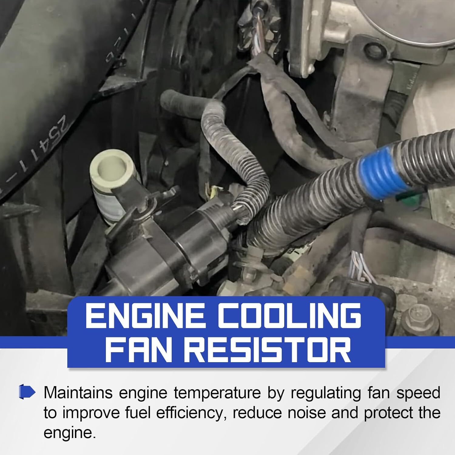 25881844 Engine Cooling Fan Resistor for 2009-2014 Cadillac CTS SRX STS Radiator
