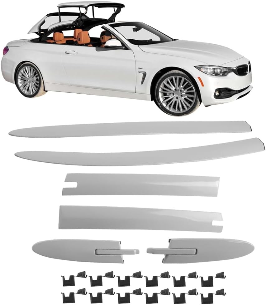 6Pcs Left and Right Side Convertible Roof Top Hinge Covers Compatible with BMW