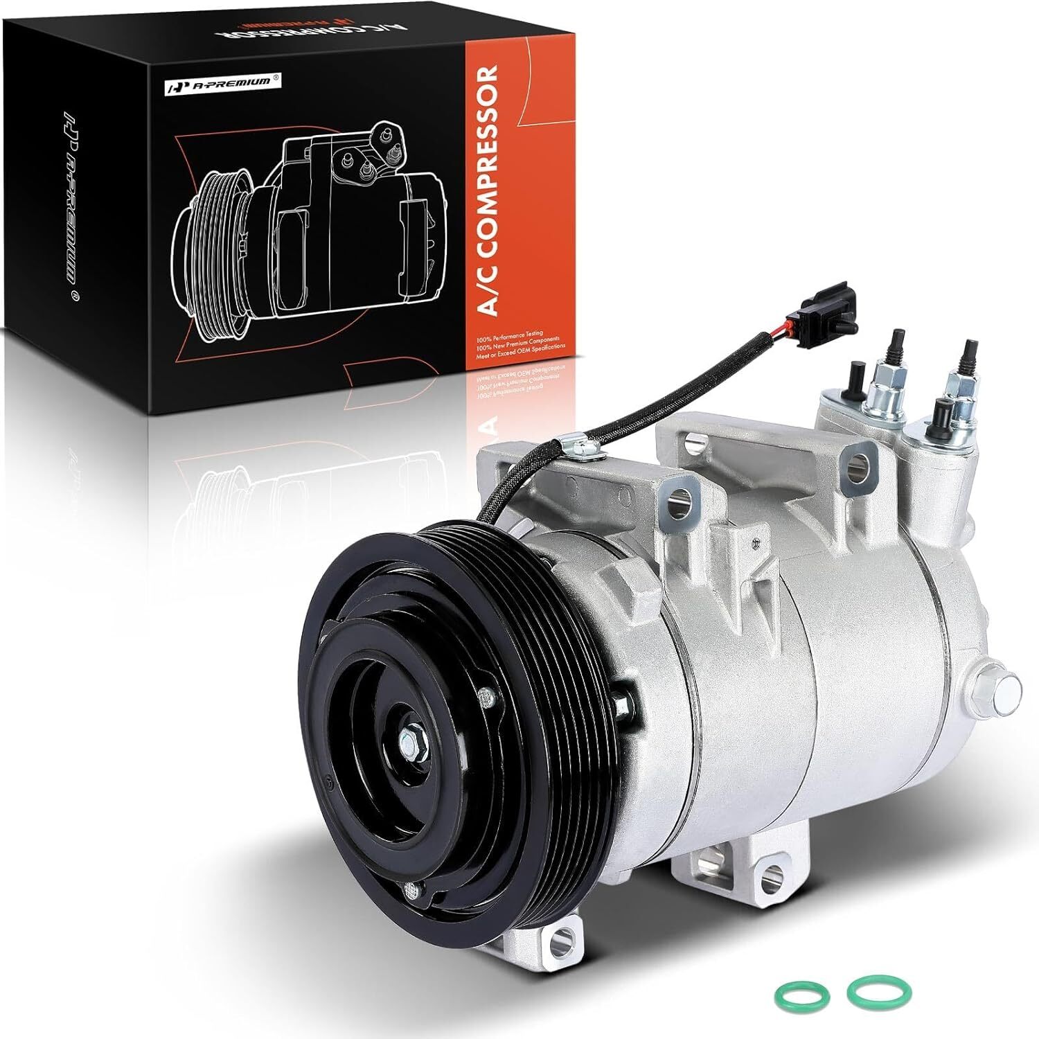 A-Premium Air Conditioner AC Compressor with Clutch Compatible with Nissan Rogue