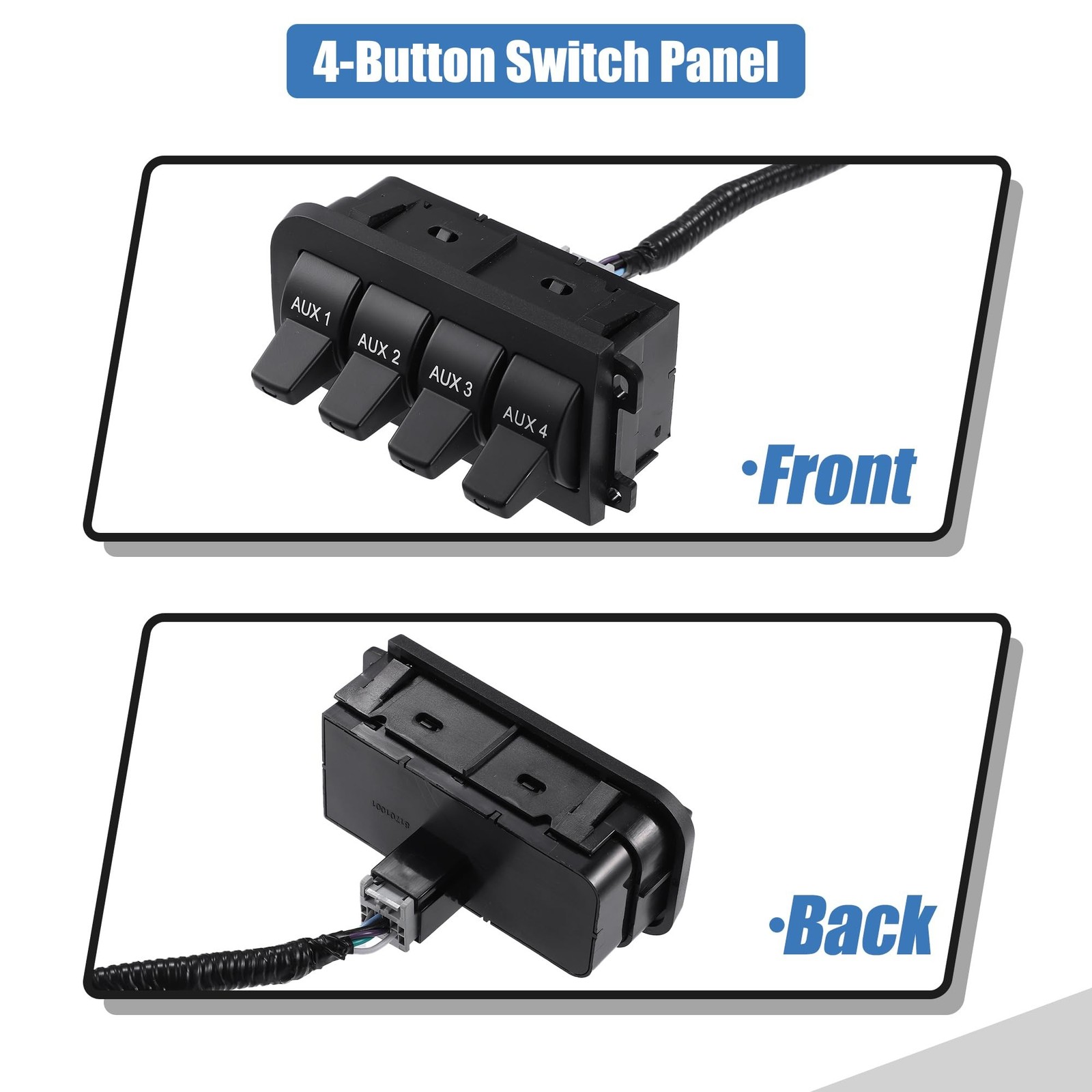 X AUTOHAUX 1 Set Auxiliary Upfitter Switch Panel Kit for Ford F-250 F350 F-45…