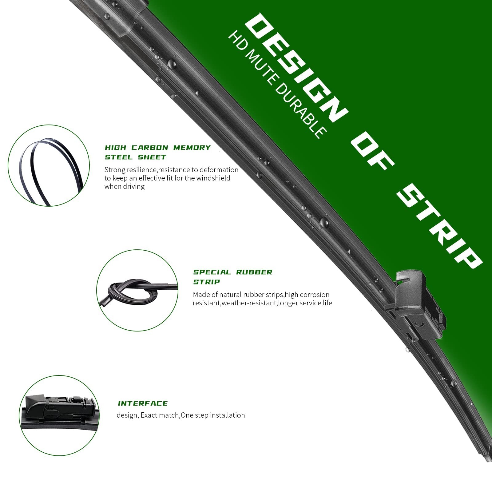 3 Factory Wiper Blade Replacement for 2025 2024 2023 2022 2021 2020 2019 2018…