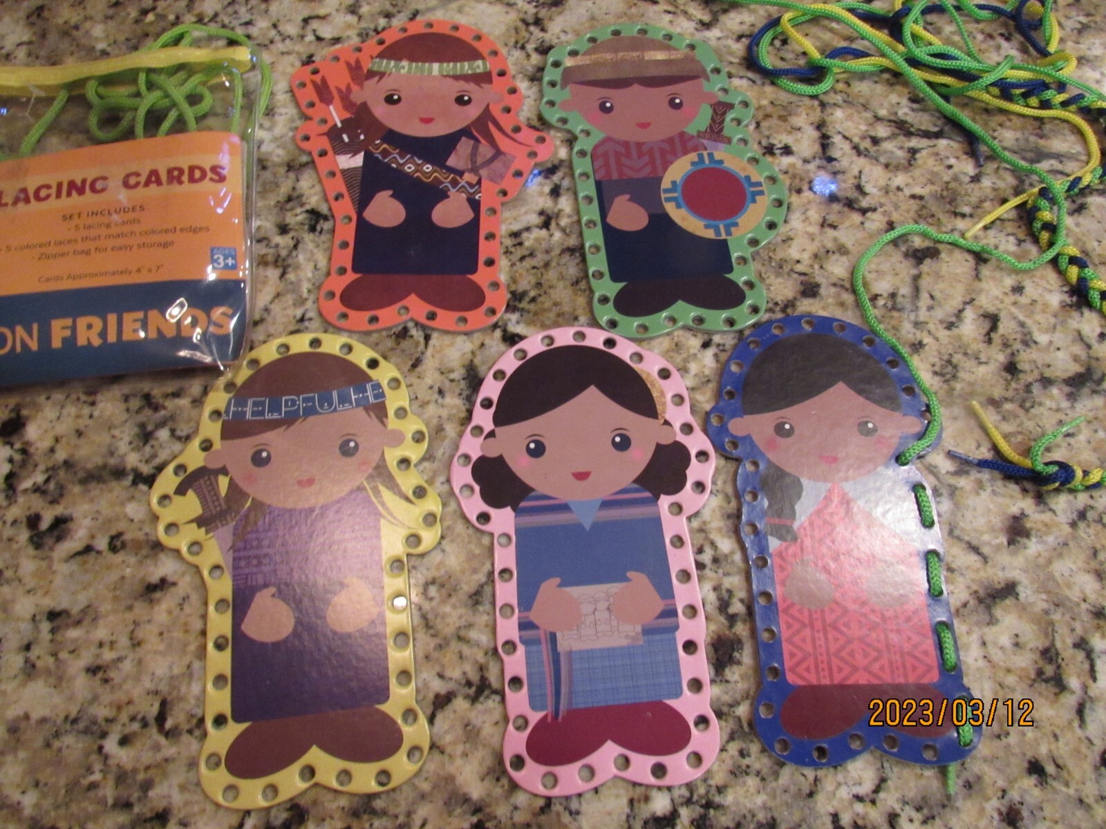 My Book of Mormon Friends Lacing Card Set – 4″x7″ Cards – Alexis Merrill