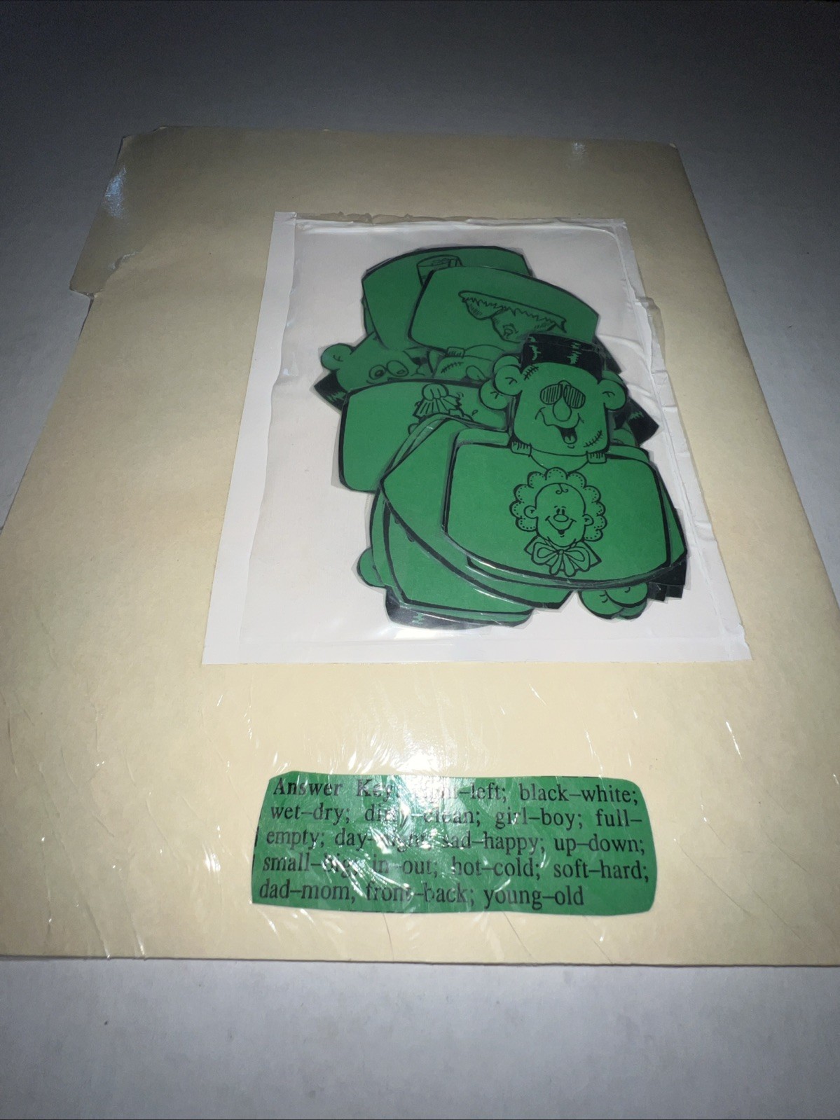 Let’s Be Frank Grades K-1 Teacher Made File Folder Game Opposites