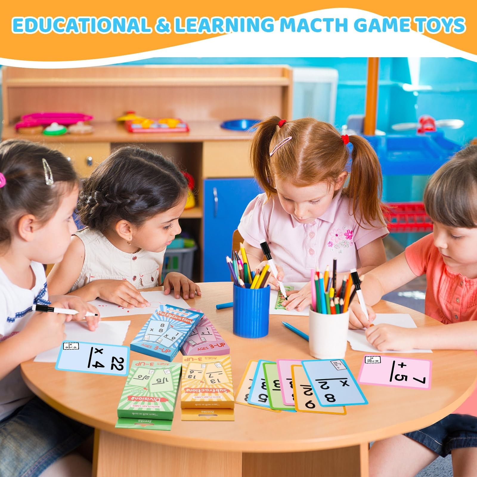 Math Flash Cards, Multiplication Division Addition Subtraction Flash Cards