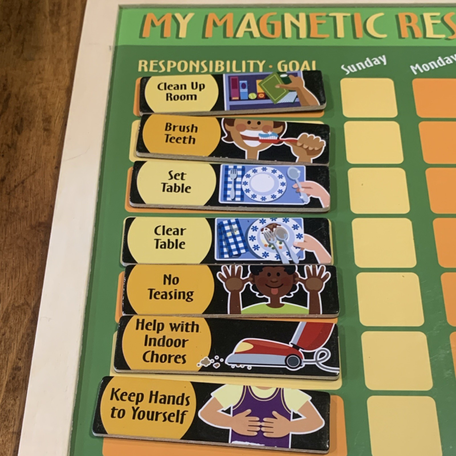 Melissa & Doug My Magnetic Responsibility Chart Educational Magnet Toy for Kids