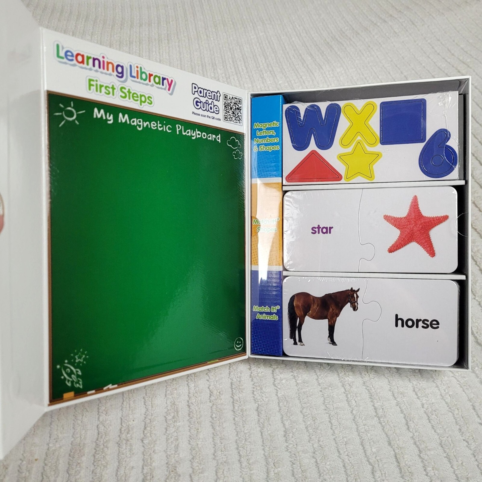 Learning Library First Steps Educational Set Letters Numbers Shapes Homeschool