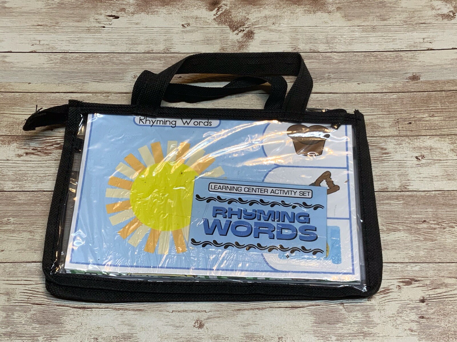Learning Center Activity Set – Rhyming Words – Clothespin Learning Center