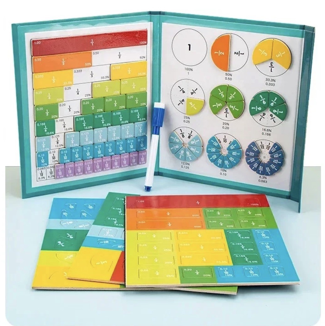 Fraction Game Score Learning Book – Learning Toy for Ages 3+ NEW SEALED