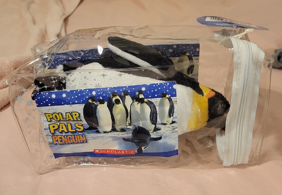 Vintage Scholastic Polar Pals Penguin and Tangerine Press Book