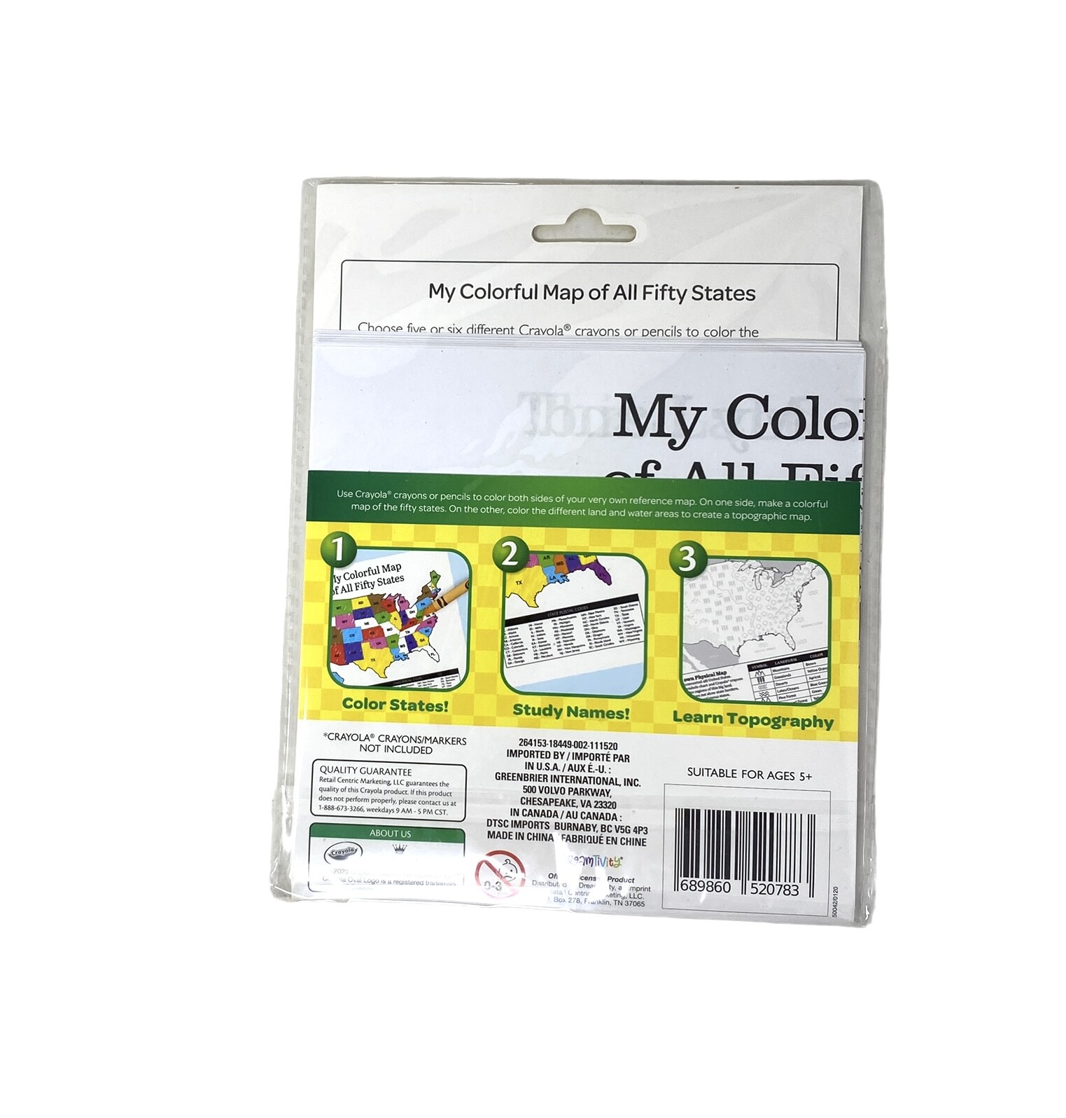 Crayola Creative Classroom States & Symbols ~ Color the USA All 50 States w/ S&H