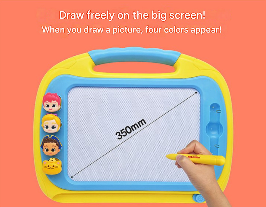 Pinkfong BebeFinn Transform Drawing Table 3 Stages Erasable Stamps Kid Toy