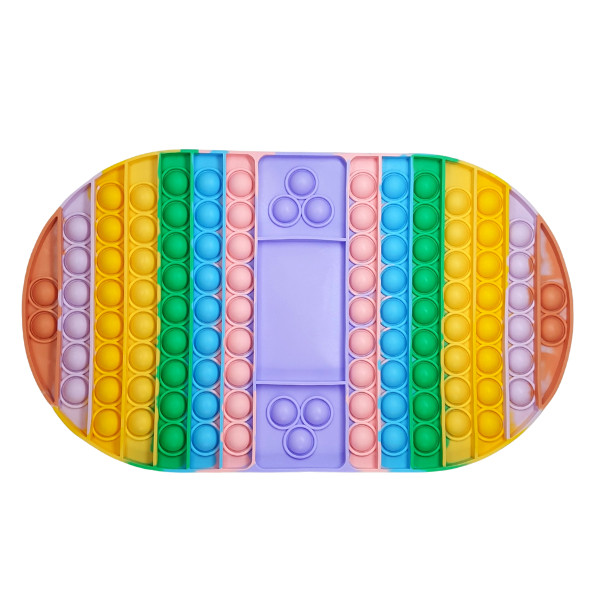 Pop Fidget Block Push Bubble Jumbo Board Game For Family Christmas Fidget Oval