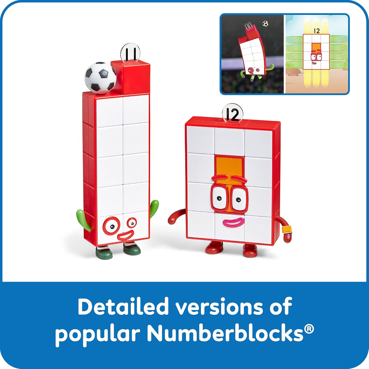 Numberblocks Friends Eleven and Twelve Figures Numbers for Toddlers Math Toys…