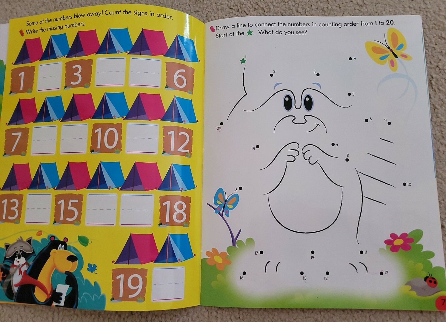 2 PK – K Learning Educational Wipe-Off Books ‘Counting 0-31’ & ‘Everyday Math’