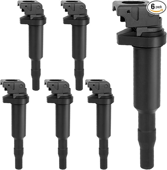 Set of 6, UF592 Ignition Coil Pack Compatible with BMW 128i 135i 335i 325i 328i