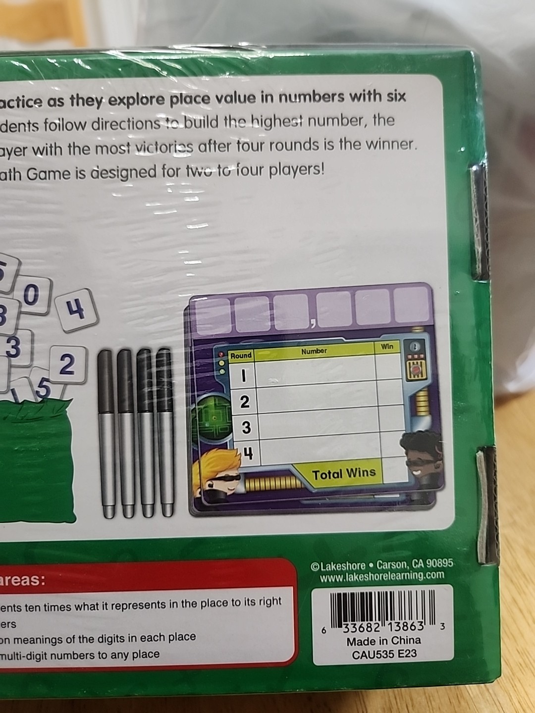 Lakeshore Place Value Grab & Play Game – Gr. 3-4
