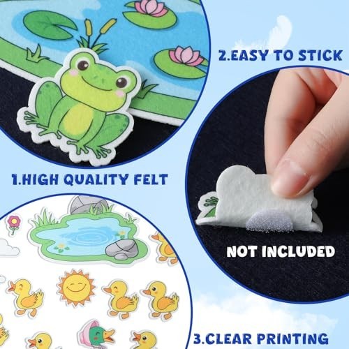 12-Piece Felt Board Story Set – Animal Figures for Preschool & Kindergarten Stor