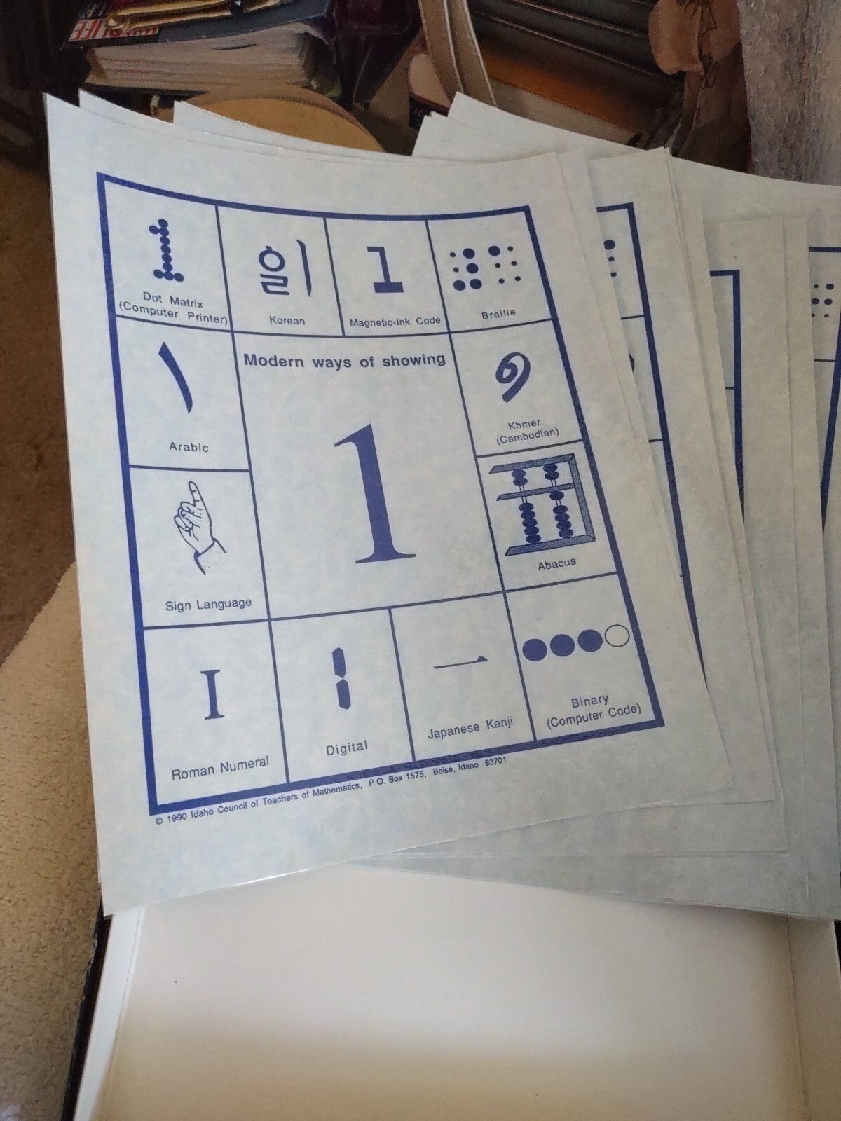 Ancient And Modern Ways Of Showing Numbers 1 Through 10